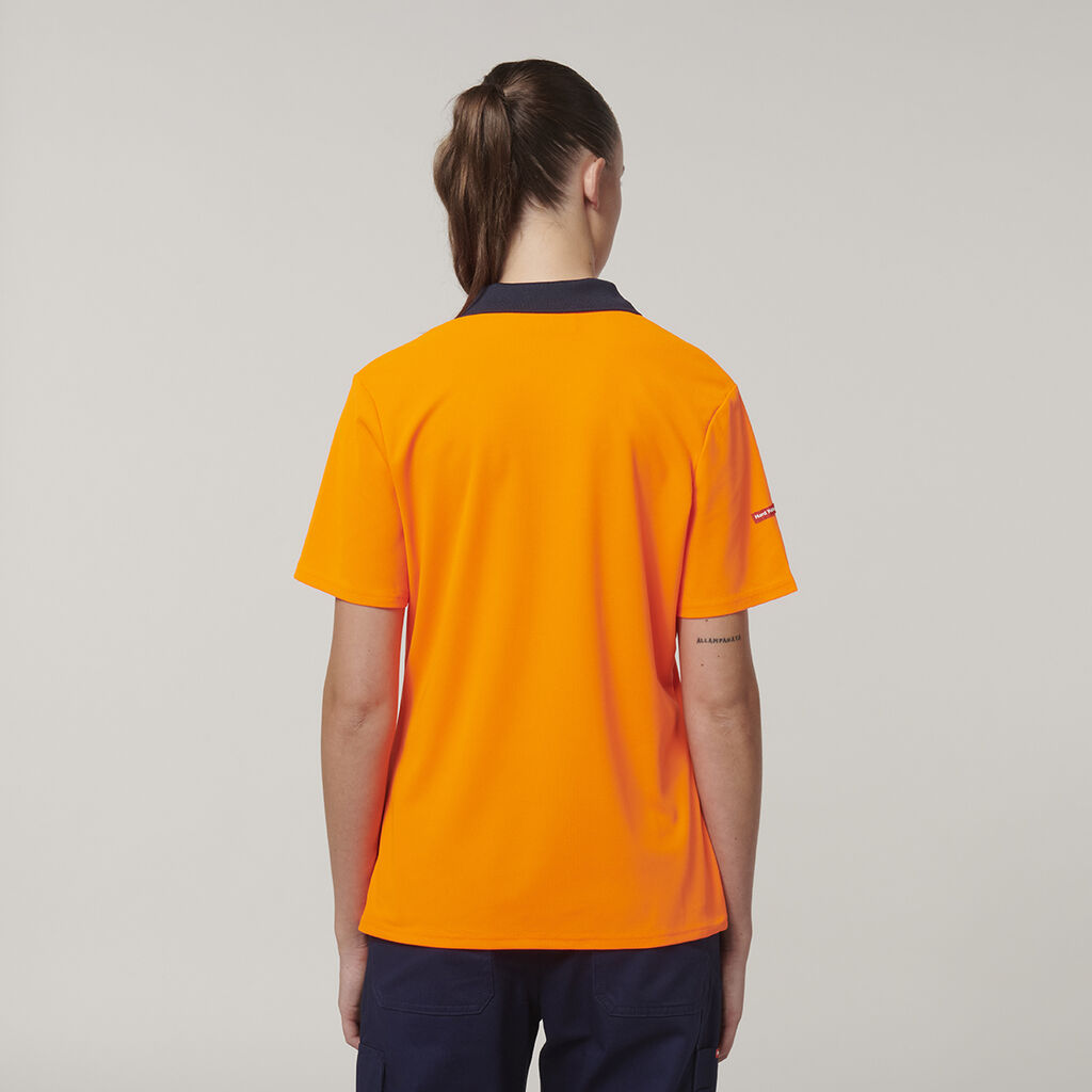 Hard Yakka Womn's Short Sleeve Hi Vis Polo (Y08601)