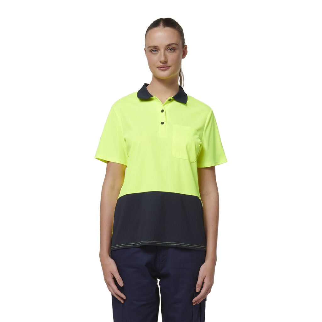 Hard Yakka Womn's Short Sleeve Hi Vis Polo (Y08601)