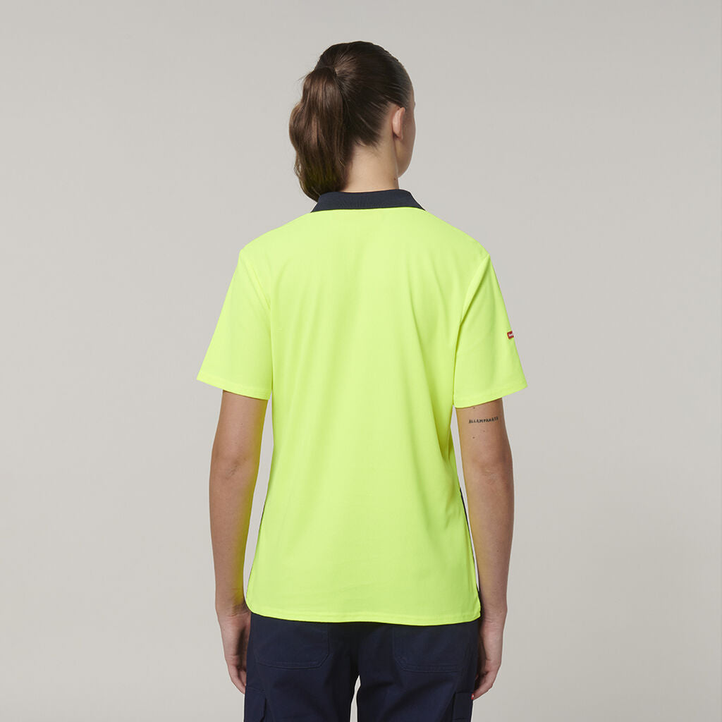 Hard Yakka Women's Short Sleeve Hi Vis Polo (Y08601)
