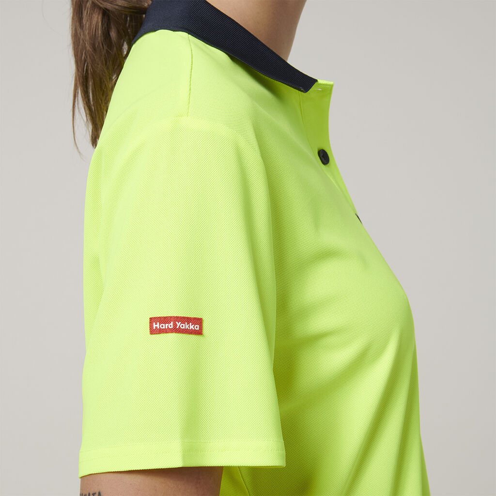 Hard Yakka Women's Short Sleeve Hi Vis Polo (Y08601)