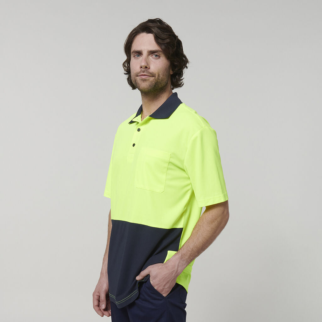 Hard Yakka Men's Short Sleeve Hi Vis Polo (Y19616)