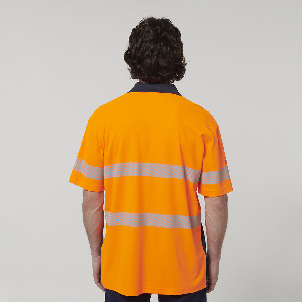 Hard Yakka Men's Short Sleeve Hi Vis Taped Polo (Y19618)