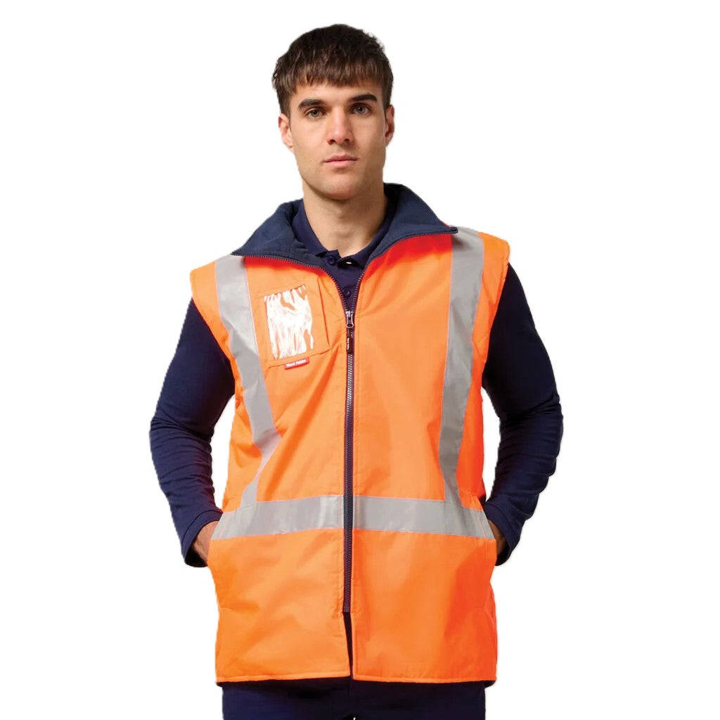 Hard Yakka Hi-Vis Taped All Weather Fleece Vest (Y21480) – Budget