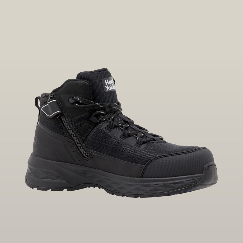 Hard Yakka X Range Mid Composite Toe Safety Boot - Black (Y60363)