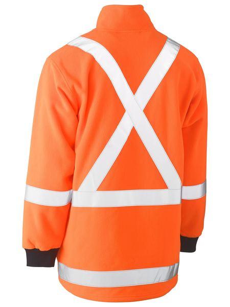 Bisley Ttmc-W X Taped Hi Vis Fleece Pullover (BK6249XT)