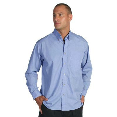 DNC Polyester Cotton Chambray L/S Business Shirt (4122)