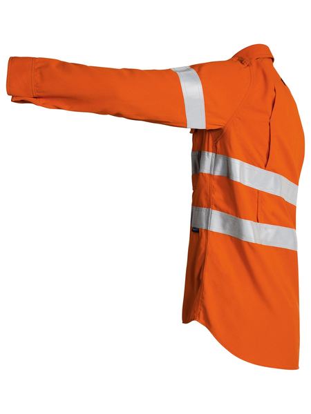 Bisley Tencate Tecasafe Taped Fr Hi Vis Light Weight Vented Long Sleeve Shirt (BS8097T)