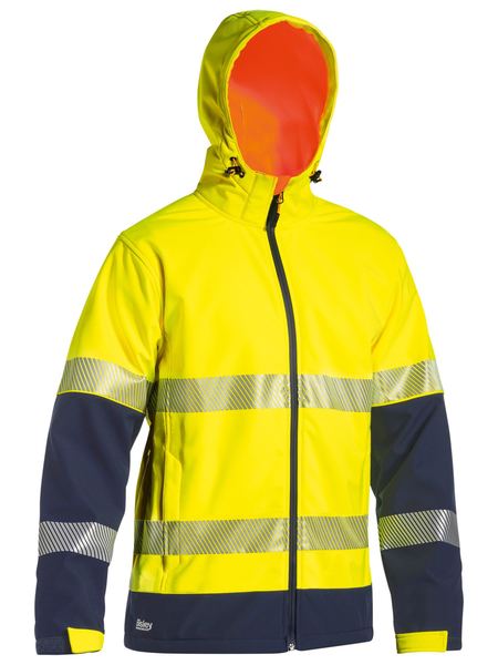 Bisley Taped Two Tone Ripstop softshell Jacket (BJ6934T)
