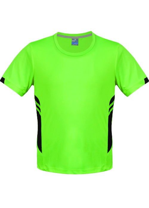 Aussie Pacific-Aussie Pacific Mens Tasman Tee-Neon Green/Black / S-Uniform Wholesalers - 5