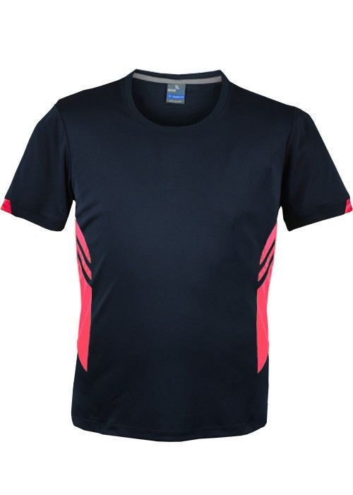 Aussie Pacific-Aussie Pacific Mens Tasman Tee-Navy/Neon Pink / S-Uniform Wholesalers - 9