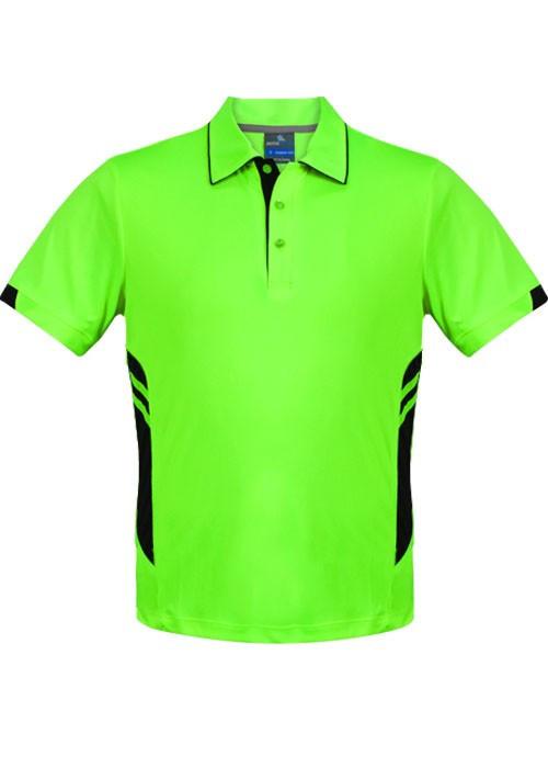 Aussie Pacific-Aussie Pacific Mens Tasman Polo( 1st 10 colors)-S / Neon Green/Black-Uniform Wholesalers - 8