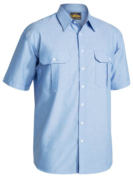 Bisley-Oxford-Shirt-Short-Sleeve