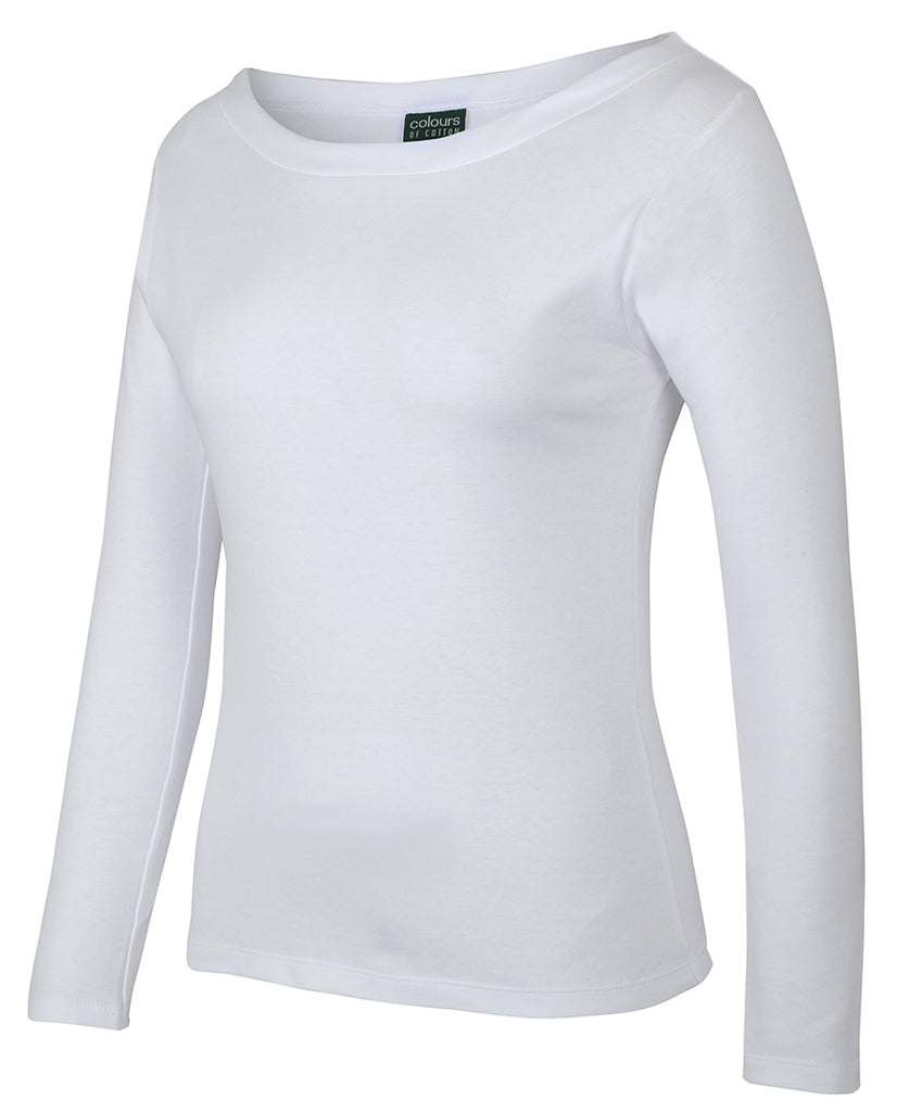 JB's C of C Ladies L/S Boat Neck Tee (1BTL)
