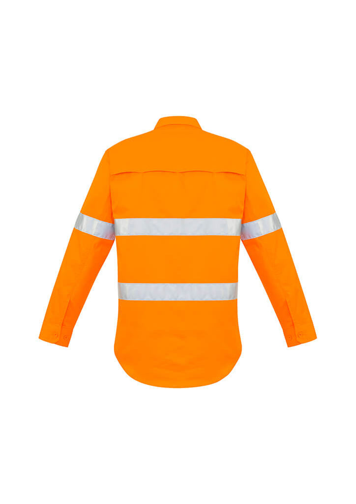 Syzmik Mens Hi Vis Hoop Taped L/S Shirt (ZW640)