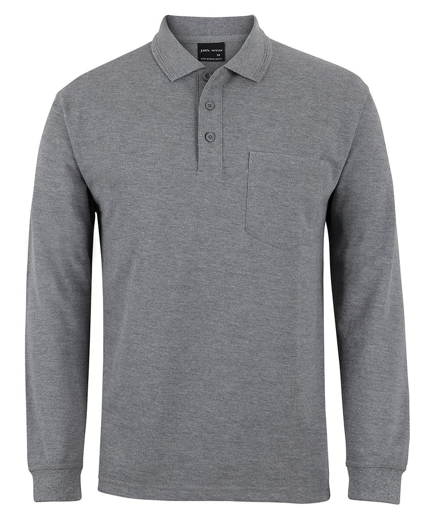 JB's L/S Pocket Polo - Adults (210PL)