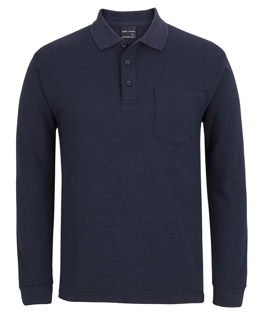 JB's L/S Pocket Polo - Adults (210PL)