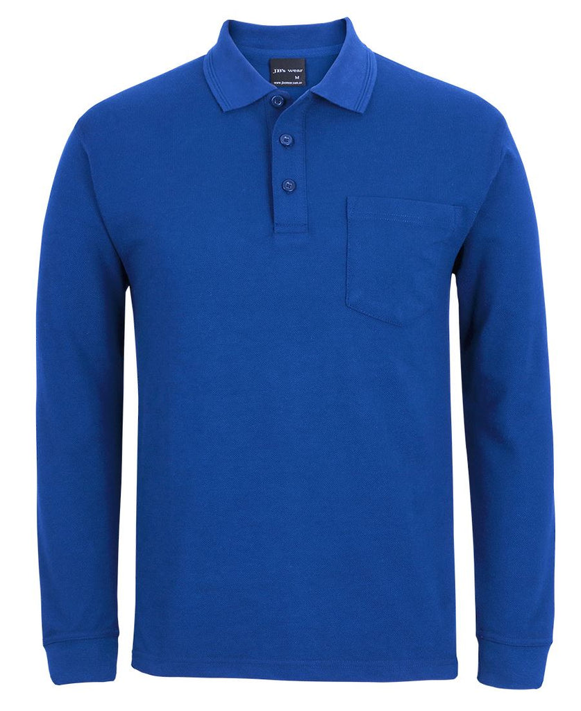 JB's L/S Pocket Polo - Adults (210PL)