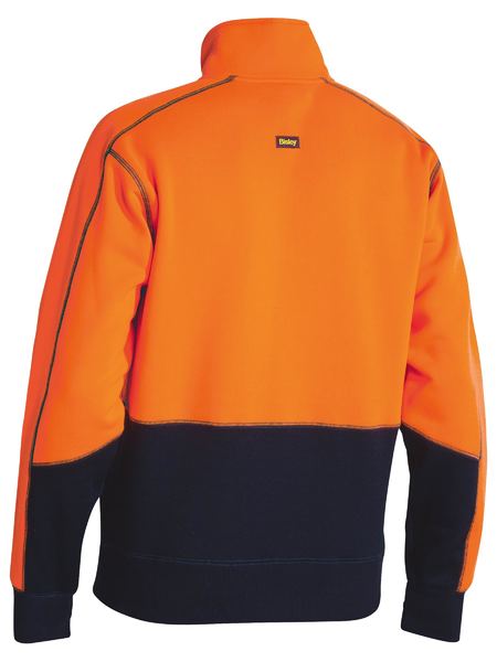 Bisley Hi Vis Fleece 1/4 Zip Pullover (BK6989)