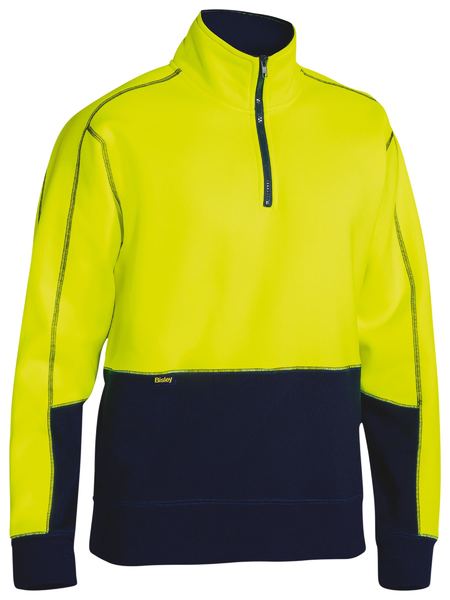 Bisley Hi Vis Fleece 1/4 Zip Pullover (BK6989)