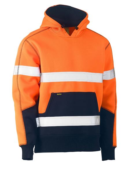 Bisley-Taped-Hi-Vis -Fleece-Pullover-Hoodie