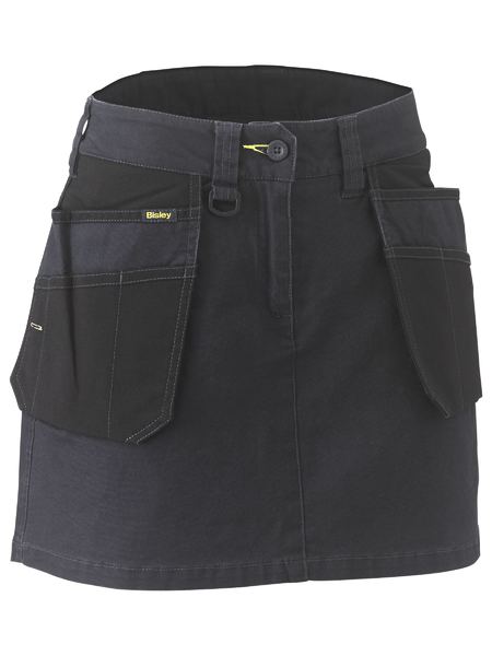 Cotton skort with sales pockets