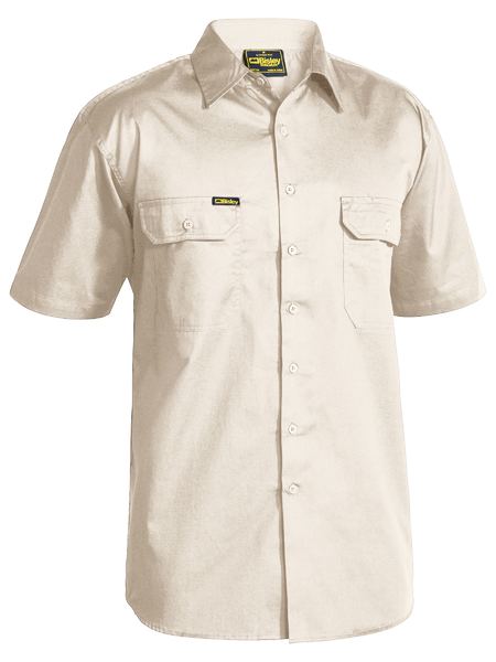 Bisley Cool Lightweight Drill Shirt - Short Sleeve (BS1893)