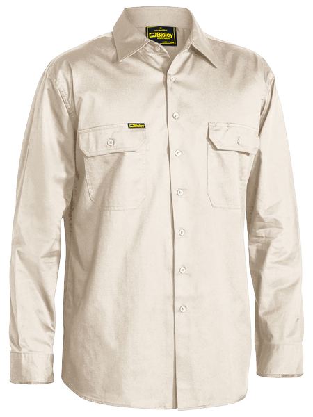 Bisley Cool Lightweight Drill Shirt - Long Sleeve (BS6893)