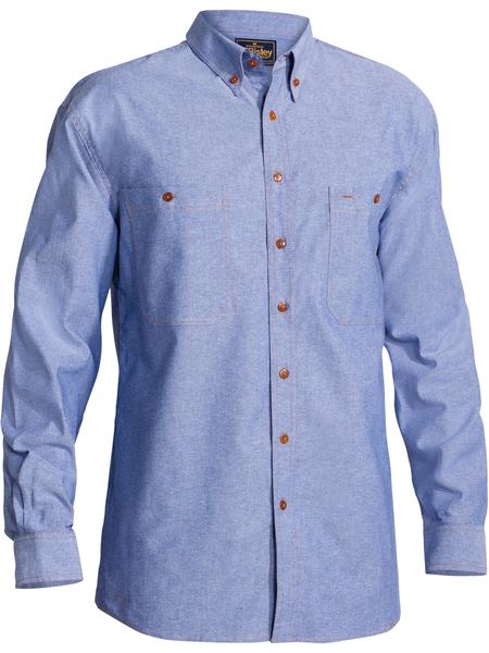 Bisley Chambray Shirt - Long Sleeve (B76407)