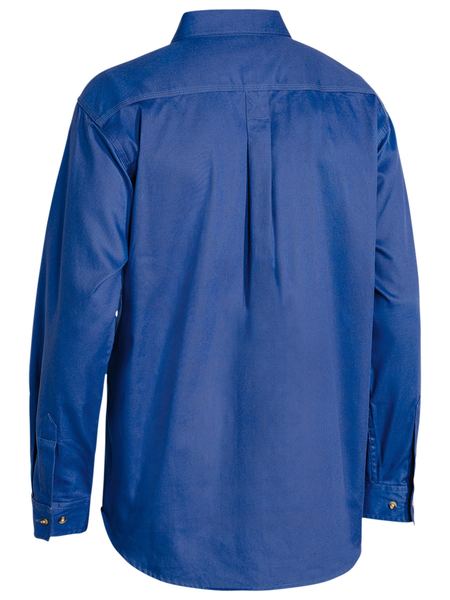 Bisley Closed Front Cotton Drill Shirt - Long Sleeve (BSC6433)