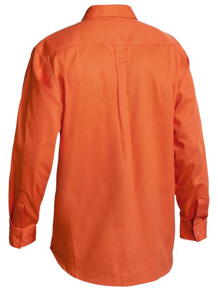 Bisley Closed Front Cotton Drill Shirt - Long Sleeve (BSC6433)