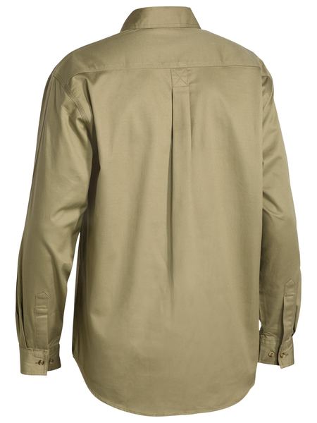 Bisley Closed Front Cotton Drill Shirt - Long Sleeve (BSC6433)