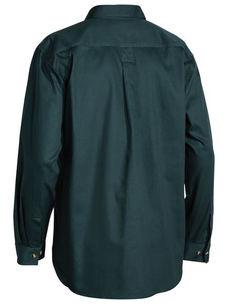 Bisley Closed Front Cotton Drill Shirt - Long Sleeve (BSC6433)