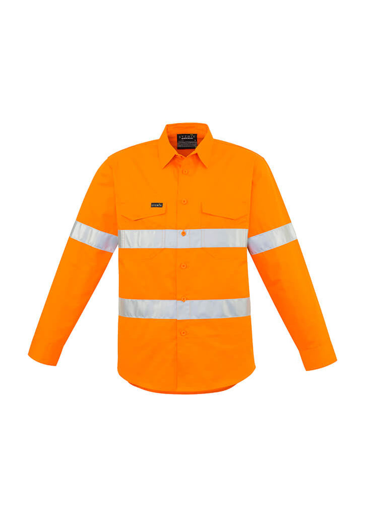 Syzmik Mens Hi Vis Hoop Taped L/S Shirt (ZW640)