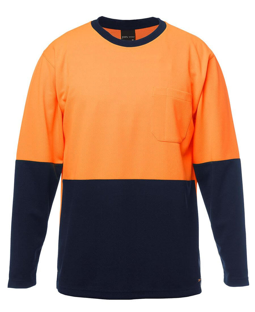 JB's  Hi Vis Long Sleeve Traditional T-Shirt (6HVTL)