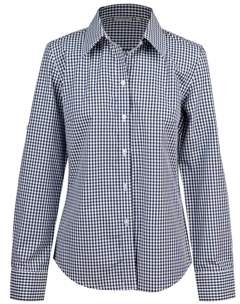Winning Spirit Ladies’ Gingham Check Long Sleeve Shirt (M8300L)
