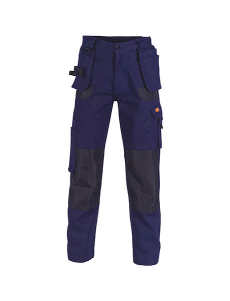 DNC Duratex Cotton Duck Weave Tradies Cargo Pants with twin holster tool pocket - knee pads not included (3337)