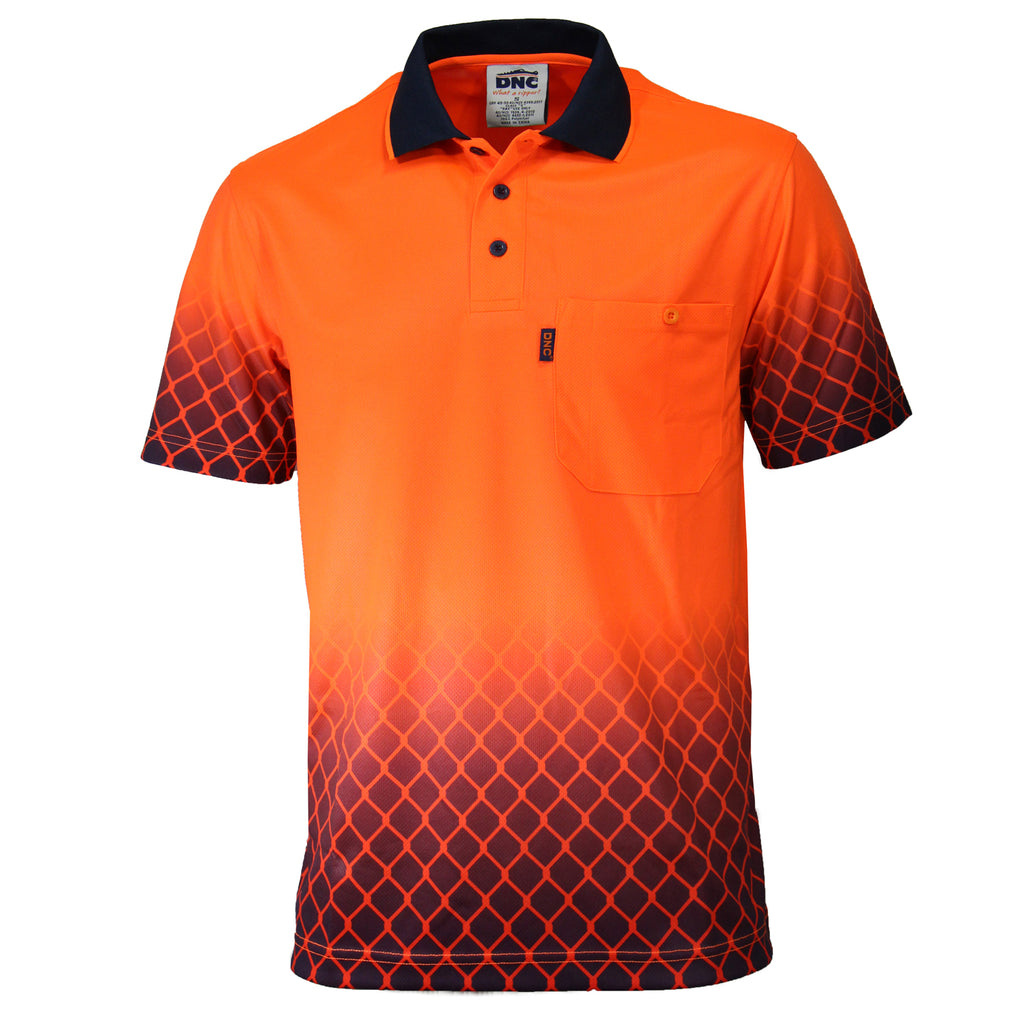 DNC HiVis Sublimated Metal Mesh Polo (3551)