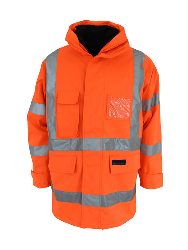 Dnc HiVis "6 in 1" Breathable rain jacket Biomotion(3572)
