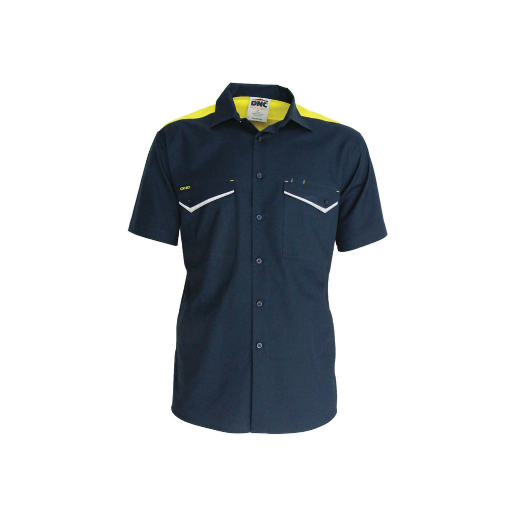 DNC RipStop Cool Cotton Tradies Shirt, S/S (3581)