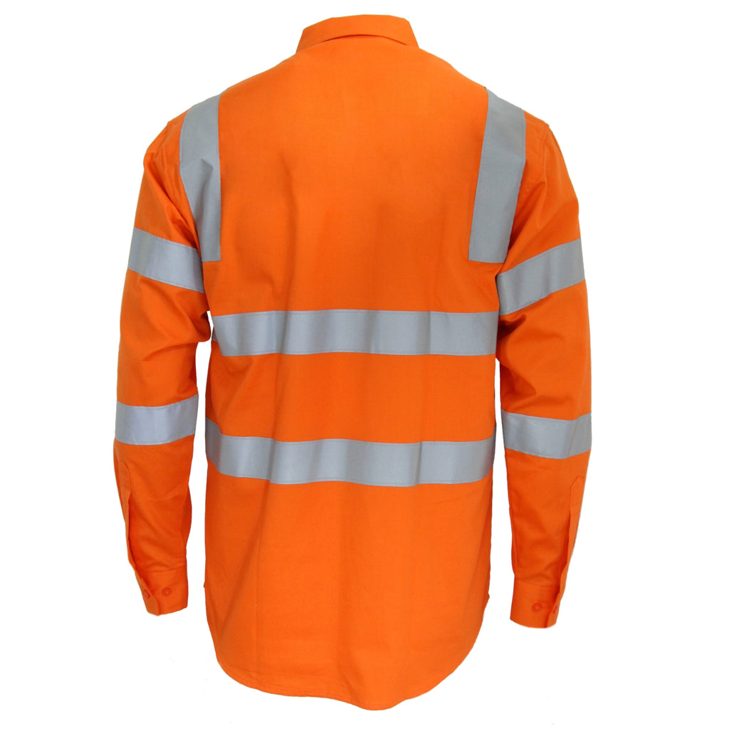 DNC Hivis L/W Csr R/Tape Vic Rail Shirt- LS (3741)