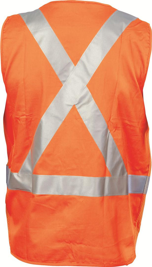 DNC Day/Night Cross Back Cotton Safety Vests (3810)