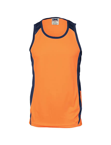 DNC HiVis Cool Breathe Action Singlet (3842)