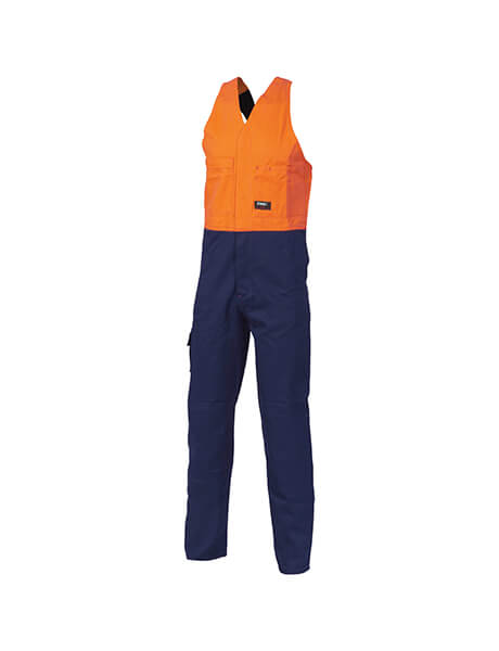 DNC HiVis Two Tone Cotton Action Back Overall (3853)