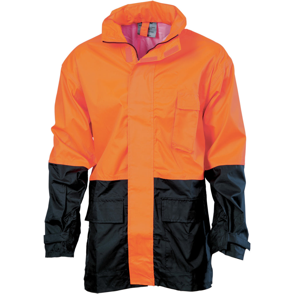 DNC HiVis Two Tone Lightweight Rain Jacket (3877)