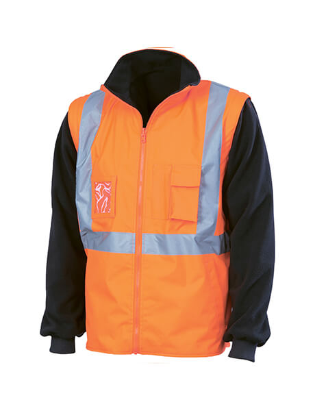 DNC HiVis Cross Back D/N “6 in 1” jacket (Outer Jacket And Inner Vest Can Be Sold Separately) (3997)