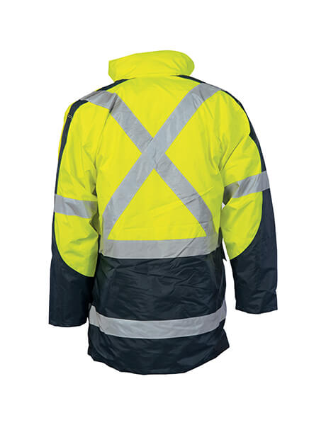 DNC Hivis Cross Back 2 Tone D/N “6 In 1” Contrast Jacket (Outer Jacket And Inner Vest Can Be Sold Separ (3998)