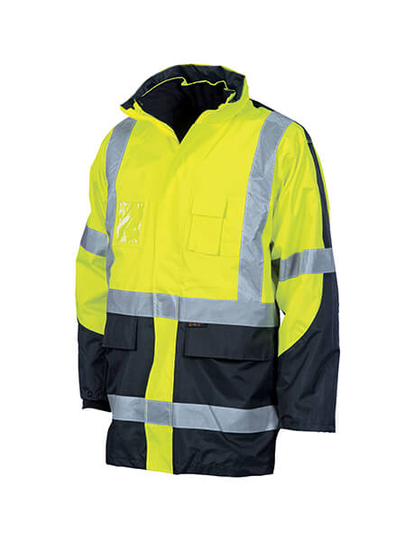 DNC Hivis Cross Back 2 Tone D/N “6 In 1” Contrast Jacket (Outer Jacket And Inner Vest Can Be Sold Separ (3998)