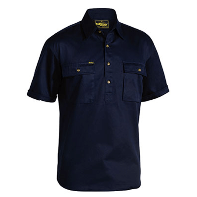 Bisley-Closed-Front-Cotton-Drill-Shirt
