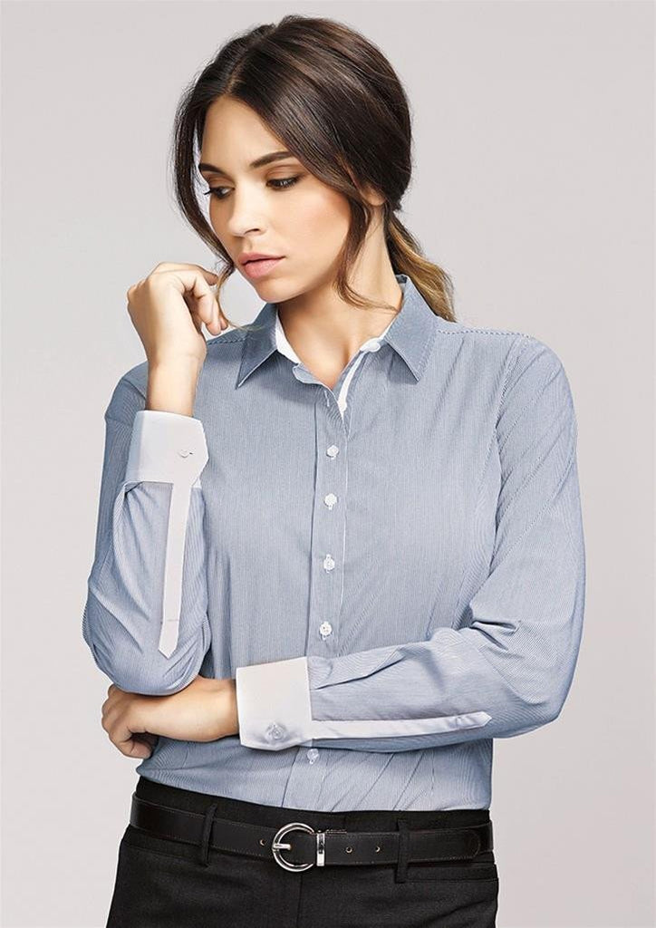Biz Corporates-Biz Corporate Fifth Avenue Ladies Long Sleeve Shirt--Corporate Apparel Online - 1