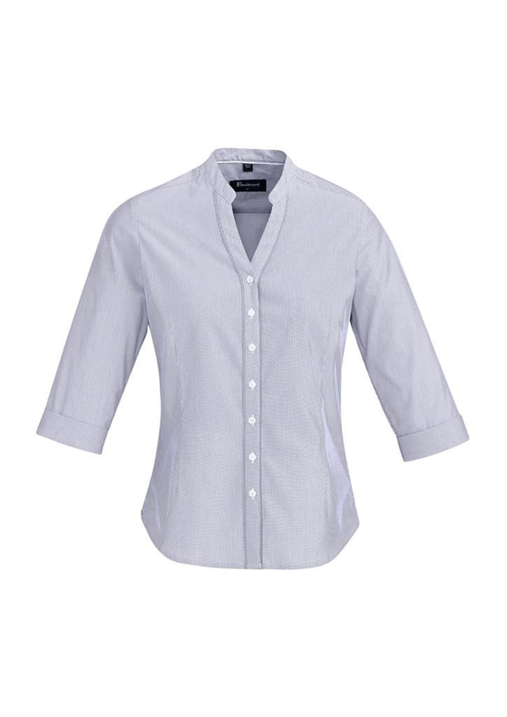 Biz Corporates-Biz Corporate Bordeaux Ladies 3/4 Sleeve Shirt-Patrlot Blue / 4-Corporate Apparel Online - 9